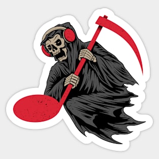 Grim Musician Sticker